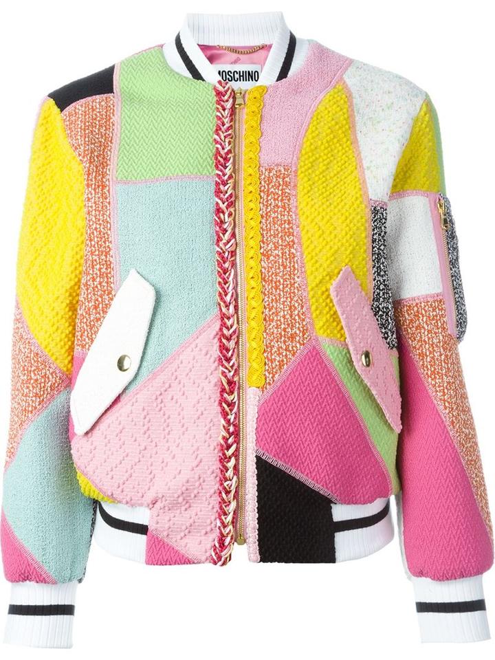 Moschino Panelled Bomber Jacket