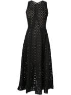 Roland Mouret Baldry Dress, Women's, Size: 14, Black, Cotton/silk/viscose/spandex/elastane