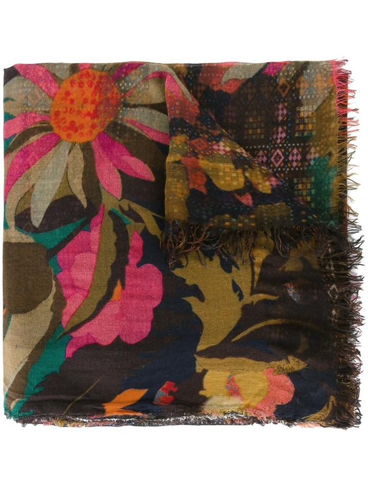 Faliero Sarti Floral Print Scarf, Women's, Cashmere/modal/silk