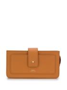 A.p.c. Top Zip Wallet - Brown