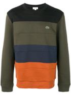 Lacoste Striped Logo Jumper - Black