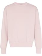 Our Legacy Patch Crew Neck Cotton Sweatshirt - Pink