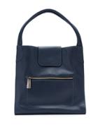Mara Mac Leather Tote Bag - Blue