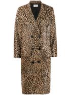 Zadig & Voltaire Leopard Print Double-breasted Coat - Neutrals