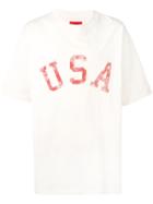 424 Oversized Usa T-shirt - Neutrals