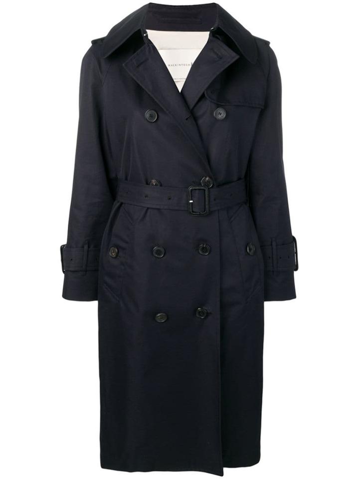 Mackintosh Ink Cotton Trench Coat Lm-062bs - Blue