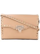 Valentino - Valentino Garavani Rockstud Shoulder Bag - Women - Leather - One Size, Nude/neutrals, Leather