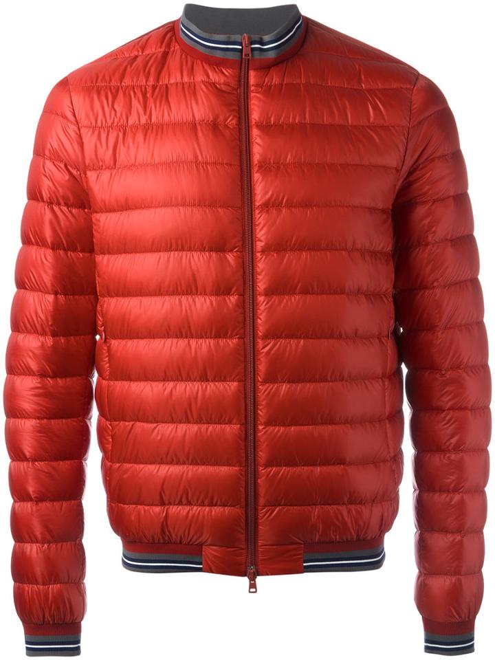 Herno Puffer Jacket, Men's, Size: 54, Red, Polyamide/feather Down