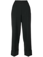 Incotex Cropped Tailored Trousers - Black