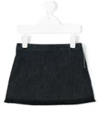 Moncler Kids - Embroidered Logo Denim Skirt - Kids - Cotton/spandex/elastane - 4 Yrs, Blue