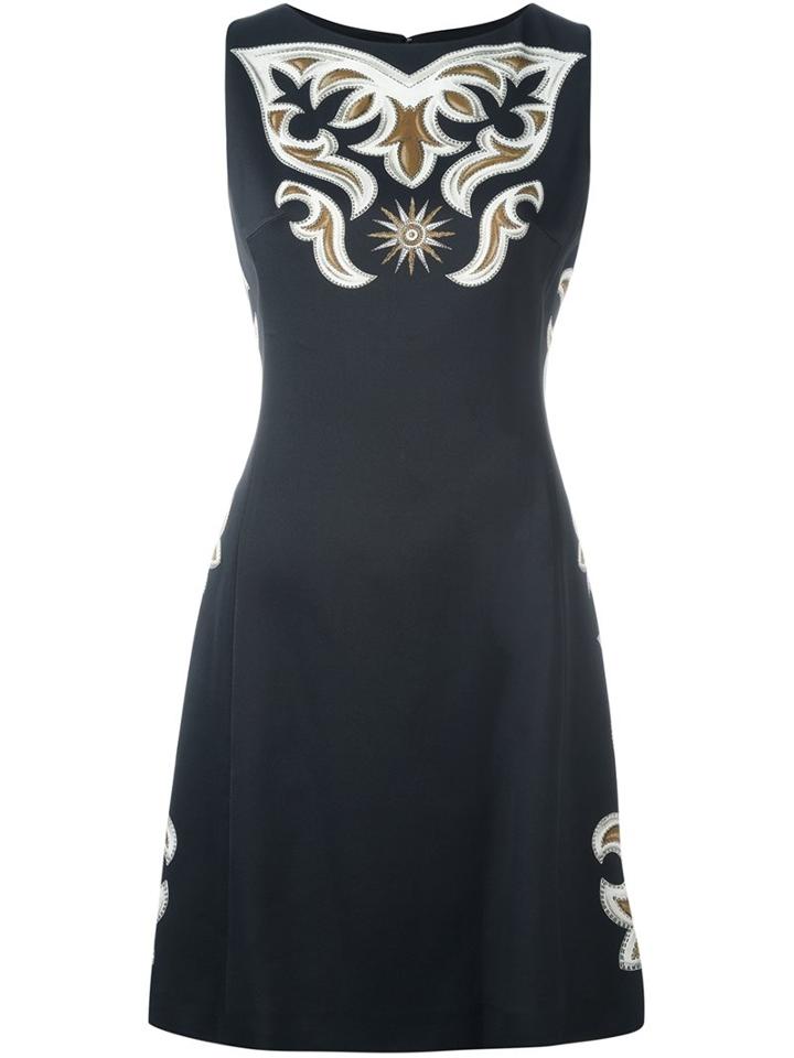 Fausto Puglisi 'fantasia' Dress, Women's, Size: 42, Black, Viscose/spandex/elastane/polyester