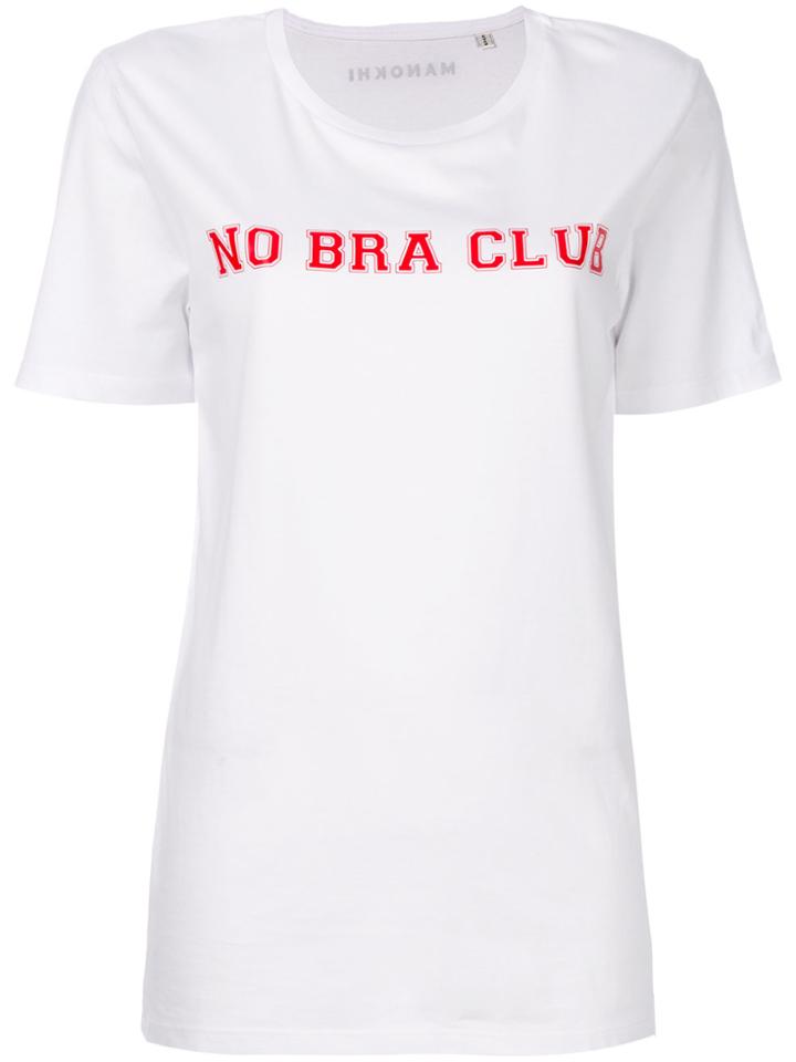 Manokhi No Bra Club T-shirt - White
