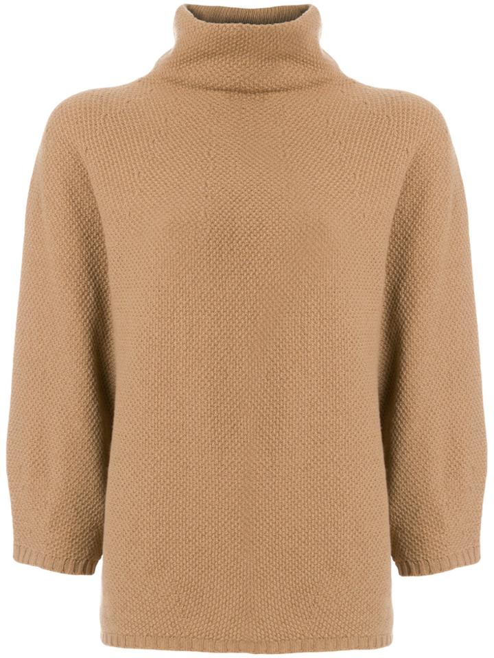Max Mara Turtle Neck Jumper - Brown