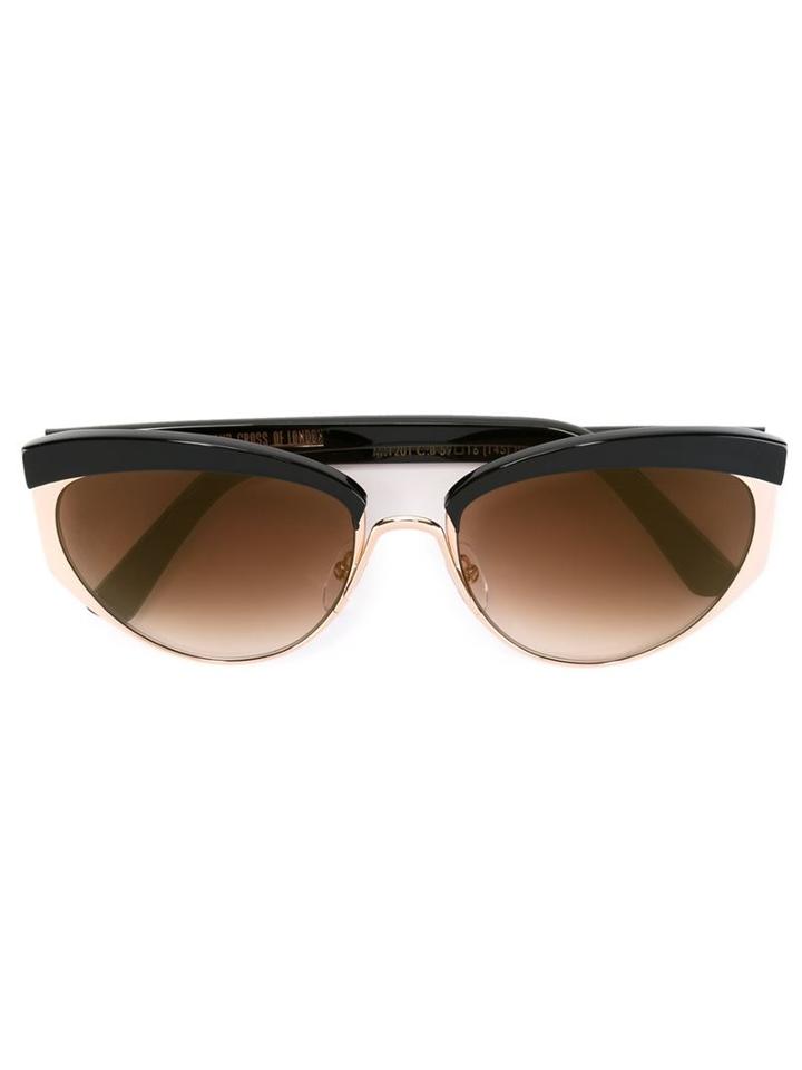 Cutler & Gross Butterfly-shape Sunglasses