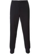 Ps Paul Smith Tapered Trousers, Men's, Size: 34, Blue, Cotton/nylon/spandex/elastane