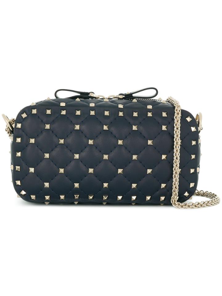 Valentino Rockstud Spike Camera Bag - Blue