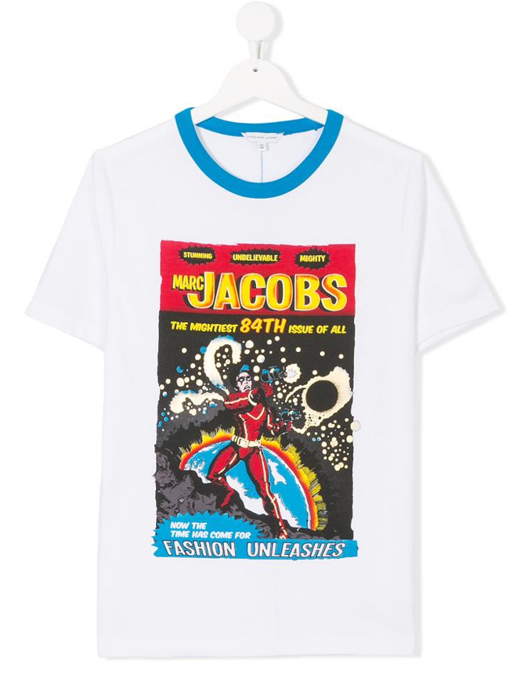 Little Marc Jacobs Graphic Print T-shirt - White