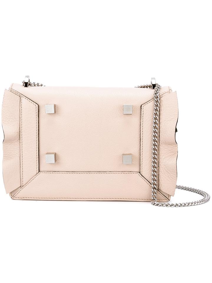 Manurina - Chain Strap Cross-body Bag - Women - Calf Leather - One Size, Nude/neutrals, Calf Leather