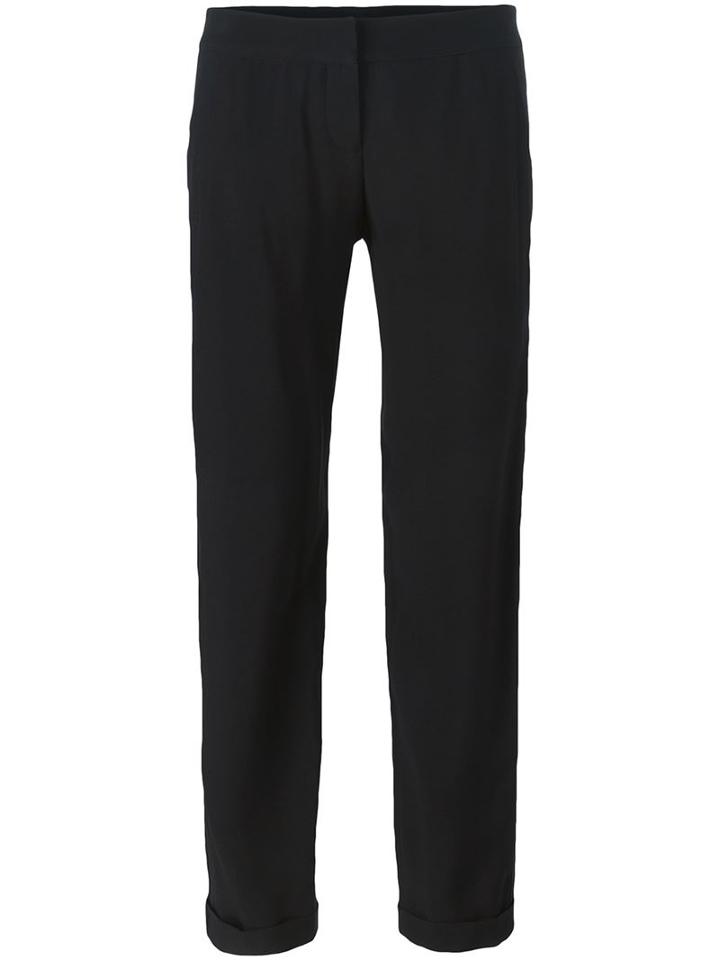 Balmain Cropped Trousers, Women's, Size: 42, Black, Viscose