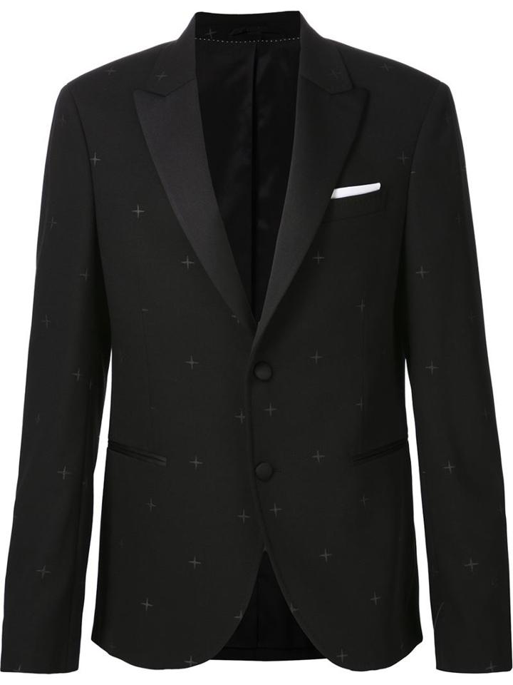 Neil Barrett Embroidered Star Tuxedo Blazer