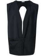 Jil Sander Open Back Waistcoat - Blue