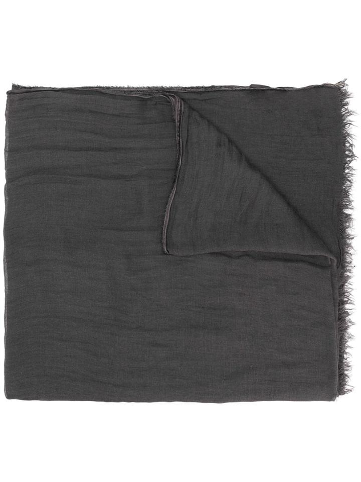 Rick Owens Large Plain Scarf - Grey
