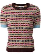 Valentino Cropped Jumper - Multicolour