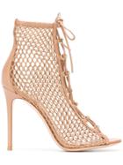 Gianvito Rossi Mesh Sandals - Brown