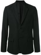 Ami Alexandre Mattiussi - Lined Two Button Jacket - Men - Cupro/virgin Wool - 50, Black, Cupro/virgin Wool