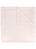 Fendi - Frayed Edge Shawl - Women - Silk/polyester - One Size, Pink/purple, Silk/polyester