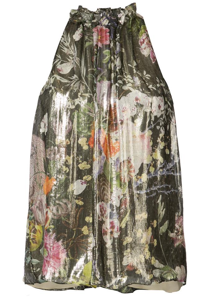 Monique Lhuillier - Frill Neck Blouse - Women - Silk - 8, Silk