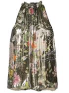 Monique Lhuillier - Frill Neck Blouse - Women - Silk - 8, Silk