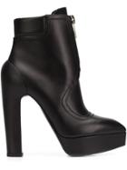 Vera Wang High-heel Zip Boots - Black