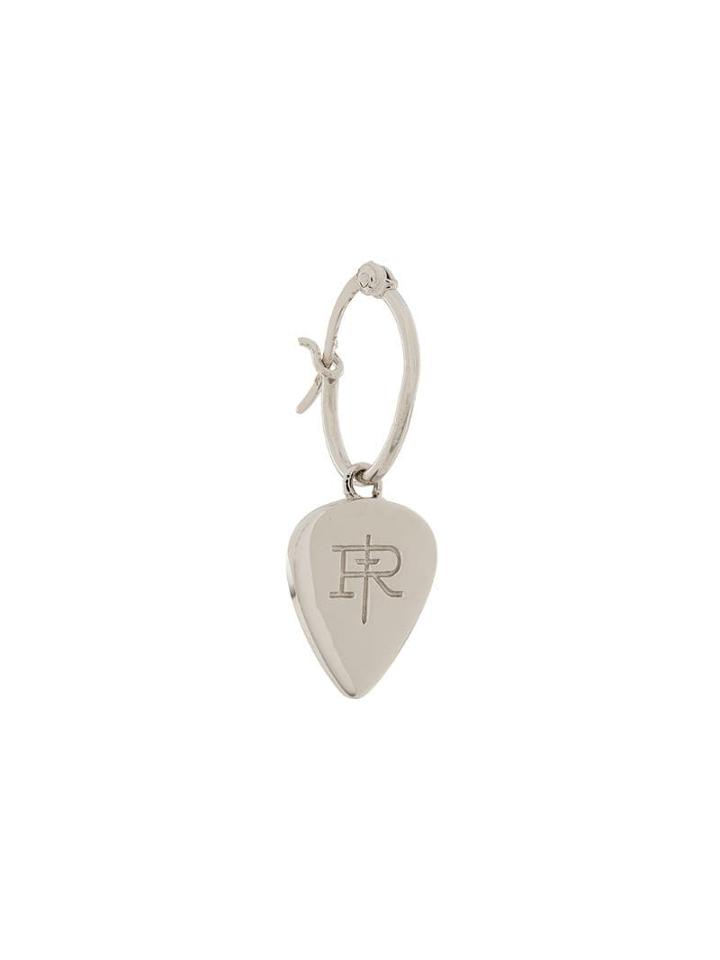 True Rocks Plectrum Hoop Earrings - Silver