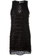 Cacharel Scale Effect Dress, Women's, Size: 36, Black, Polyester