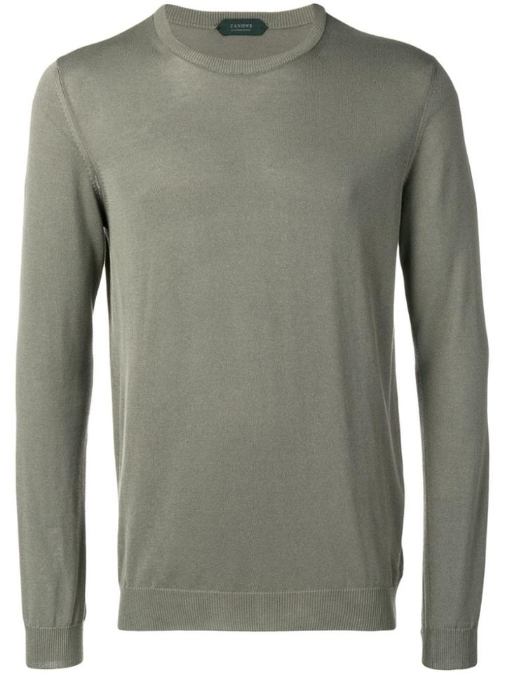 Zanone Basic Longsleeved Sweater - Green