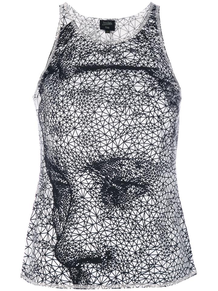 Jean Paul Gaultier Vintage Printed Top - Black