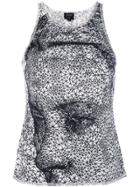 Jean Paul Gaultier Vintage Printed Top - Black