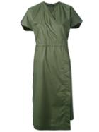 Wrap-style Midi Dress - Women - Cotton - 34, Green, Cotton, Sofie D'hoore