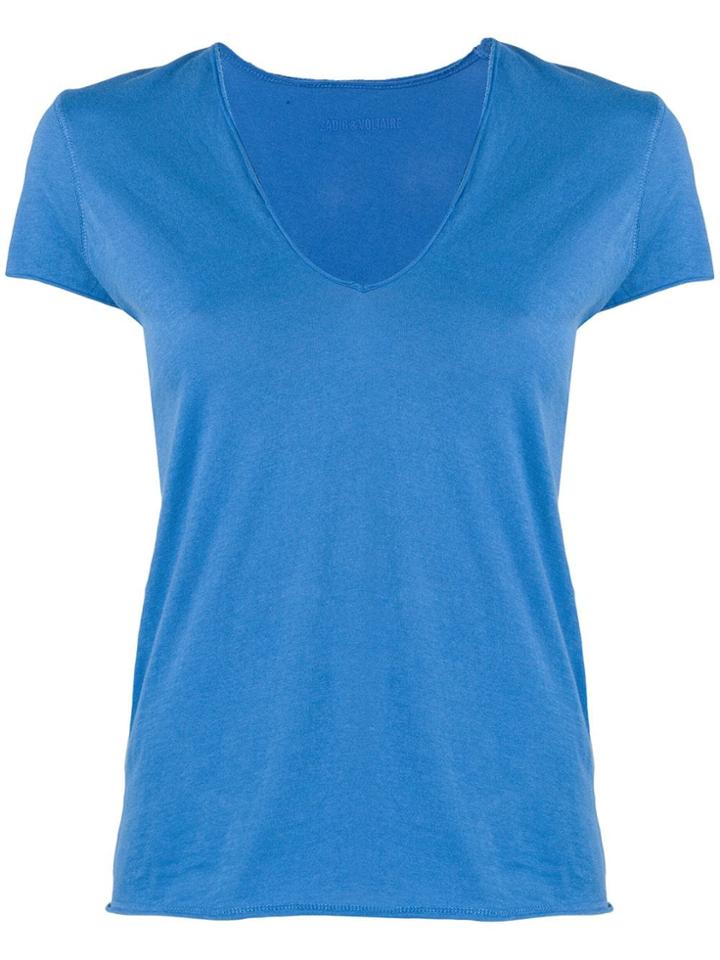 Zadig & Voltaire Tulle Insert T-shirt - Blue