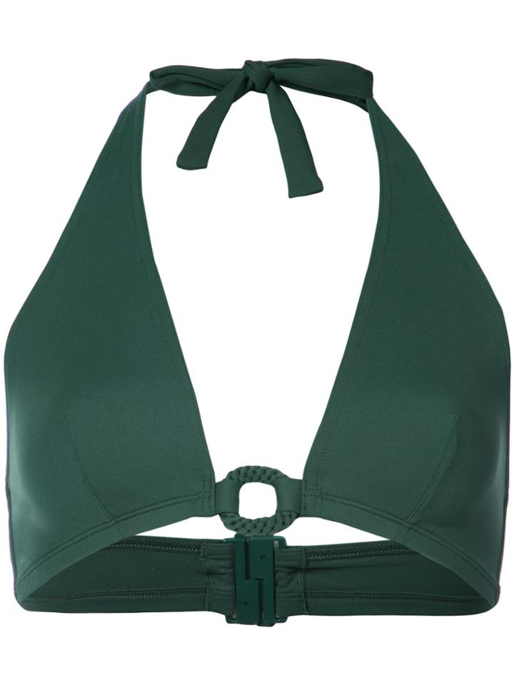 Eres Compact Stud Bikini Top - Green