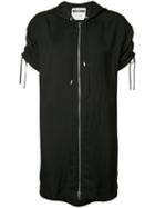 Moschino - Logo Zip Hoodie Dress - Women - Viscose - 40, Black, Viscose