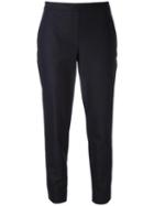 Theory Tapered Trousers, Women's, Size: 6, Blue, Cotton/polyamide/spandex/elastane/polyurethane