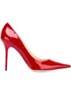 Jimmy Choo Abel Pumps, Women's, Size: 39, Red, Patent Leather/leather