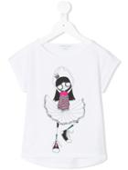 Little Marc Jacobs - Dancing Girl Printed T-shirt - Kids - Cotton/modal - 12 Yrs, White