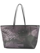 Fendi Pre-owned Zucca Temple Punching Tote Bag - Black