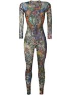 Dsquared2 Underwear Tattoo Print Bodysuit, Women's, Size: M, Polyamide/spandex/elastane
