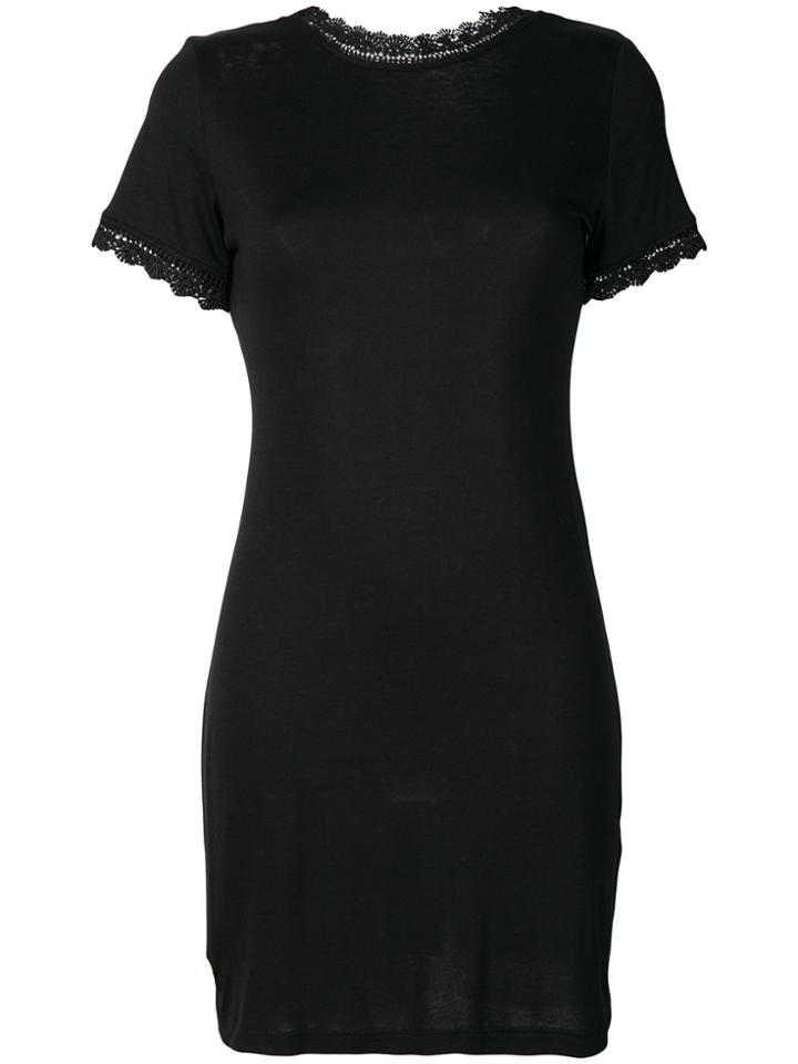 Philipp Plein Lace Insert T-shirt - Black