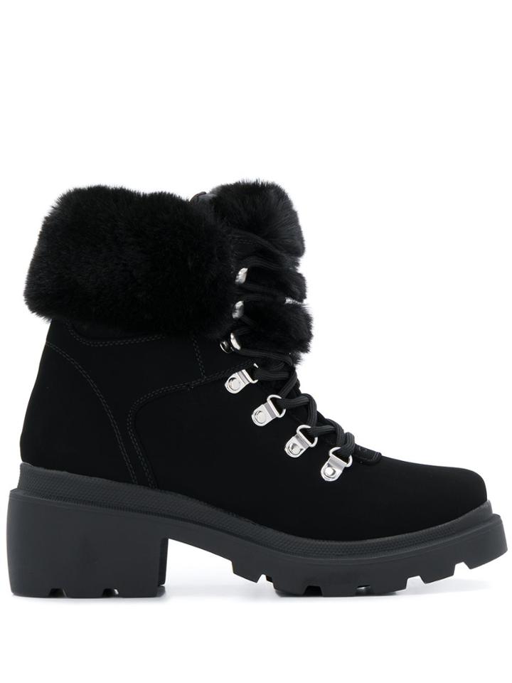 Kendall+kylie Roan Faux-fur Ankle Boots - Black