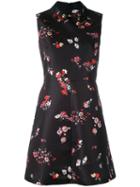 Red Valentino Floral Print Dress, Women's, Size: 42, Black, Polyester/acetate
